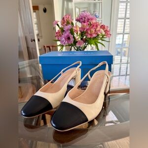 NWT Jack Rogers Summer Cap Toe Heel